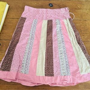 Pink patchwork skirt